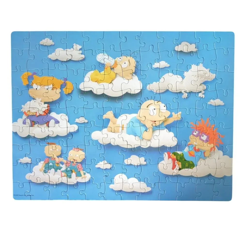 Vintage Mattel Nickelodeon Rugrats 100 Piece Jigsaw Puzzle 2000 Complete 15x11.5